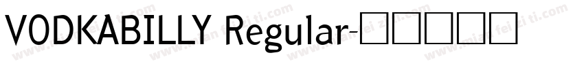 VODKABILLY Regular字体转换